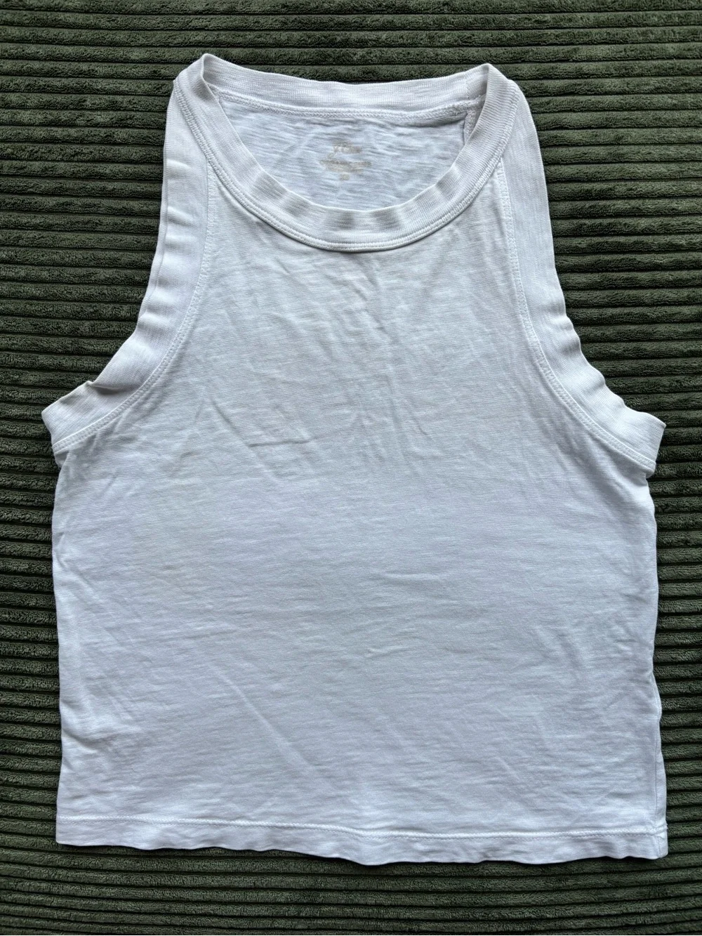 J. Crew White 100% Cotton Tank